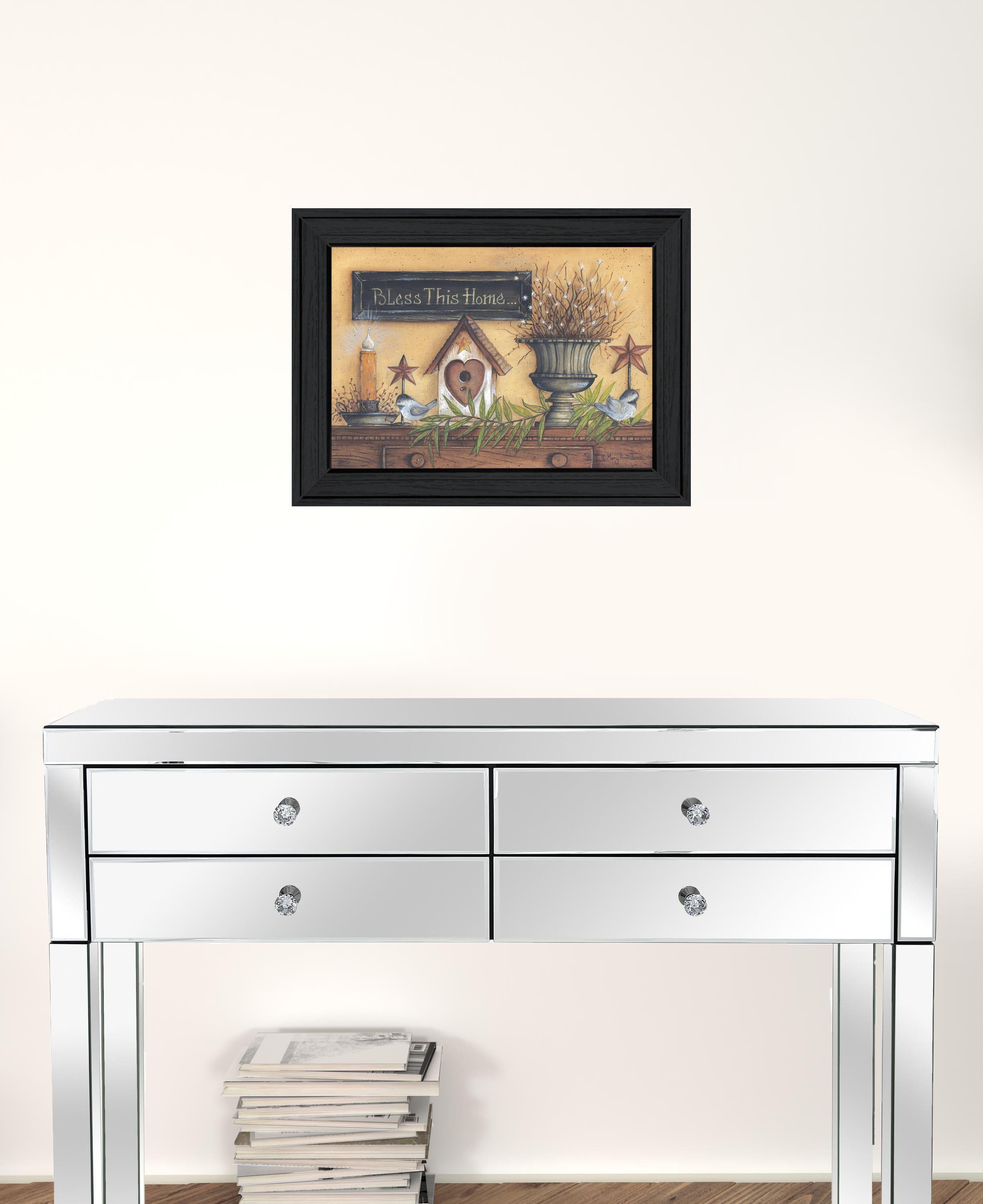 Bless this Home 3 Black Framed Print Wall Art