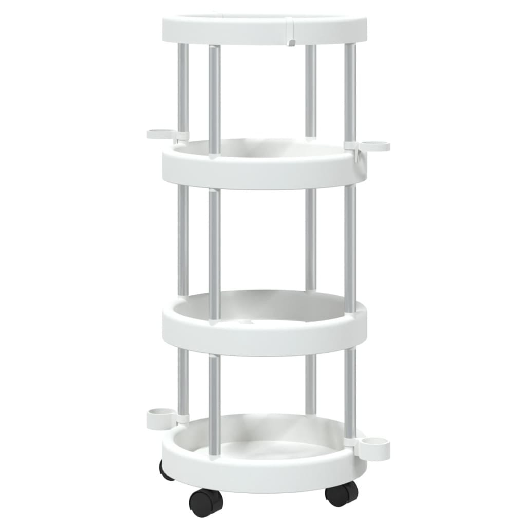 Cleaning Trolley with Storage Basket Aluminum