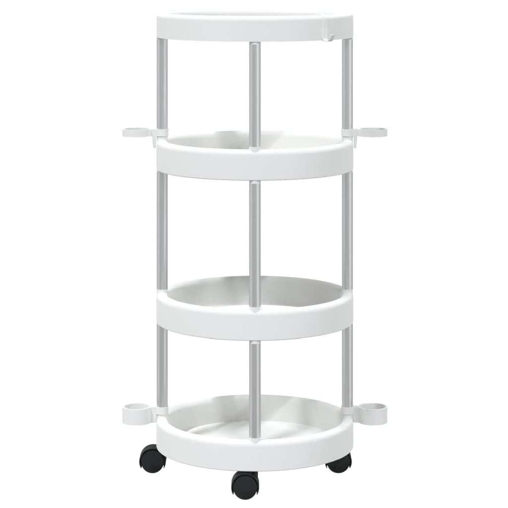 Cleaning Trolley with Storage Basket Aluminum