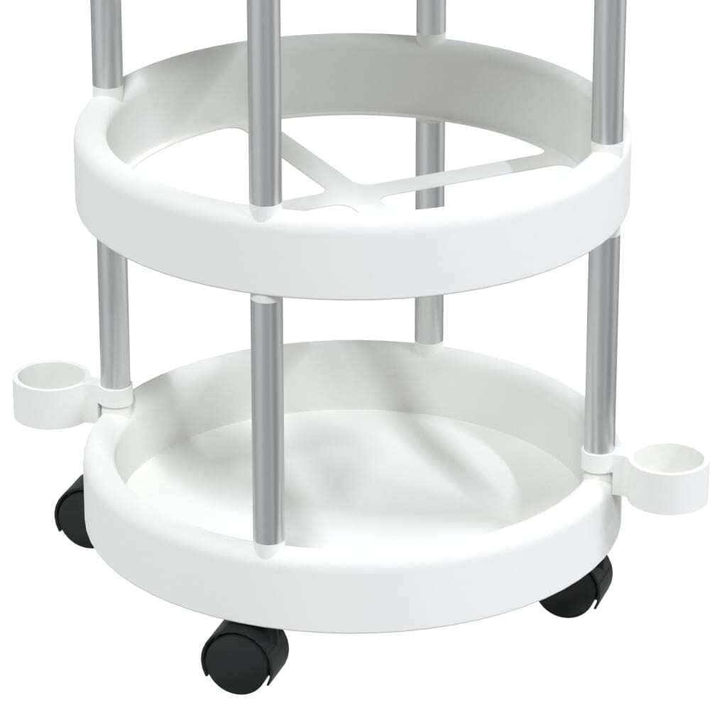 Cleaning Trolley with Storage Basket Aluminum