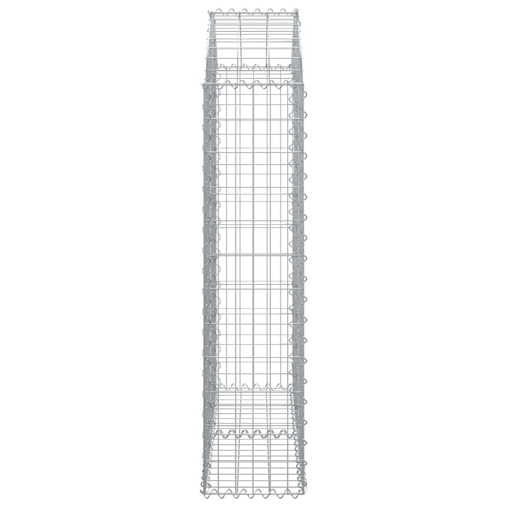 Arched Gabion Basket 39.4"x11.8"x47.2"/55.1" Galvanized Iron
