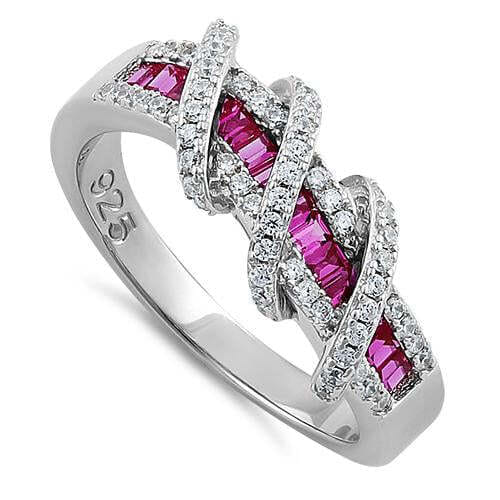Color: RUBY RED,Size: 8 - Prosper Rings In Various Colors And Combinations