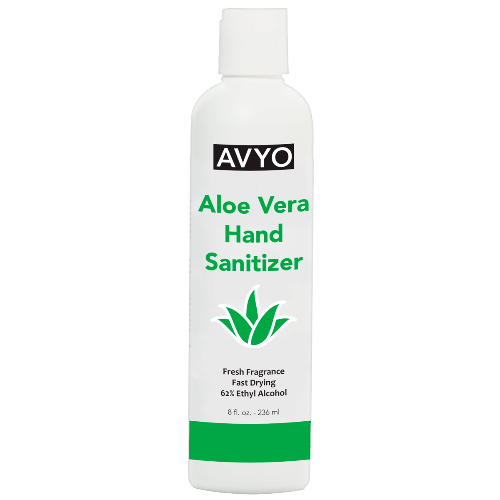 AVYO Aloe Vera Hand Sanitizer Fresh Fragrance Fast Drying 62% Ethyl Alcohol 8.0 oz
