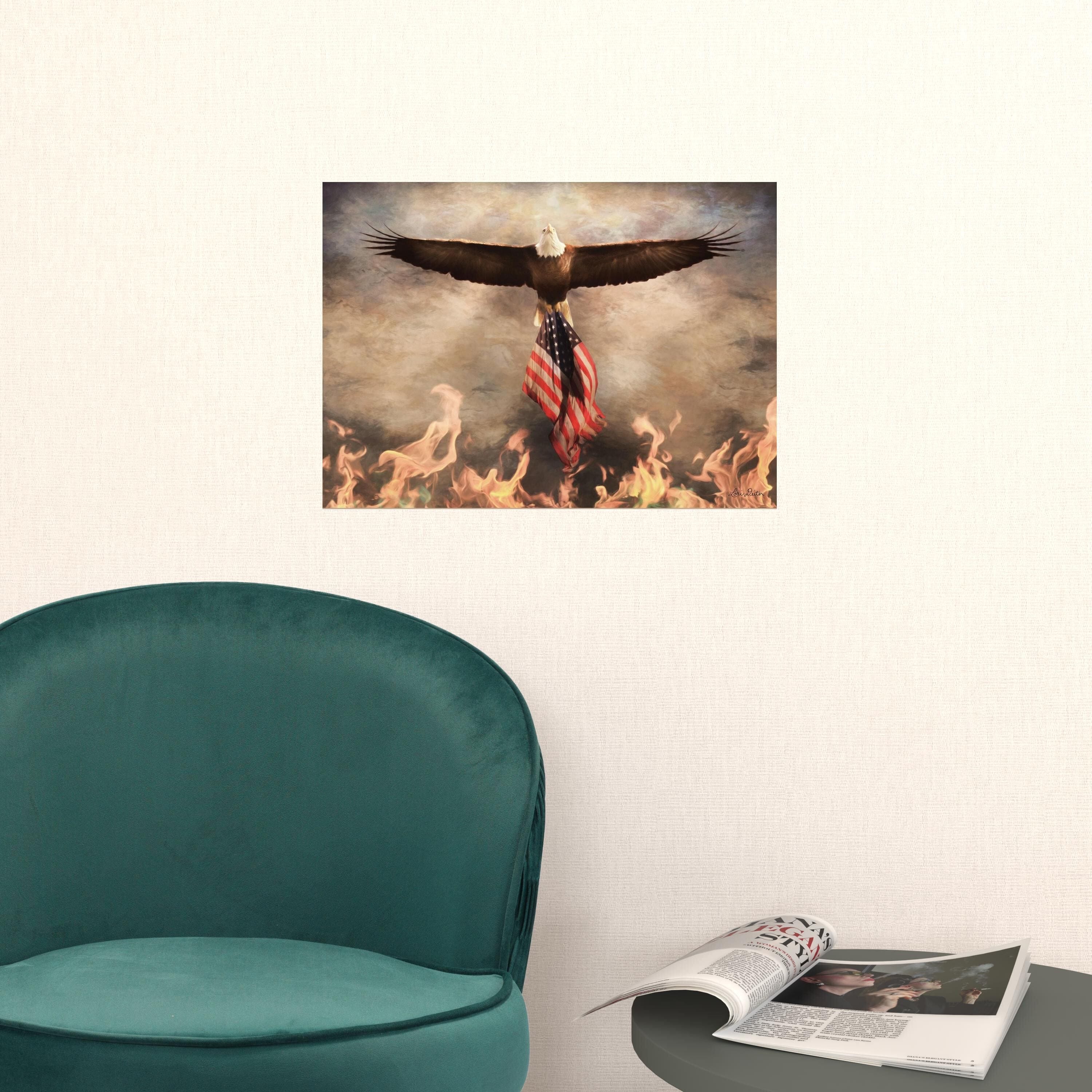 Blaze of Glory 1 White Framed Print Wall Art