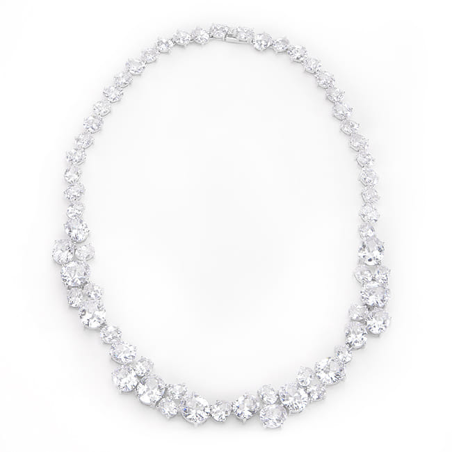 Bejeweled Cubic Zirconia Collar Necklace