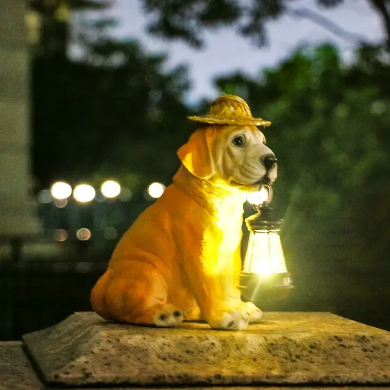Labrador Dog Solar Garden Light - Outdoor Decorative Landscape Ornament