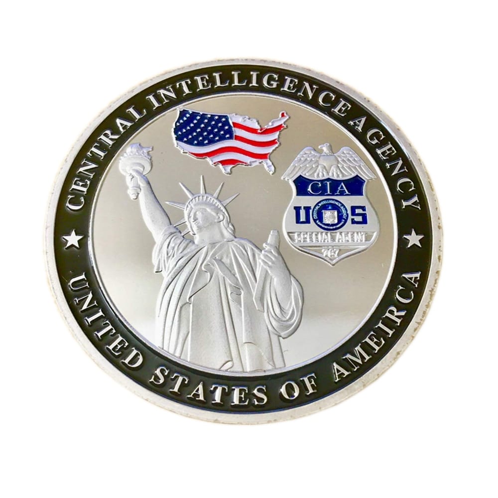 US Central Intelligence Agency Challenge Silver Coin