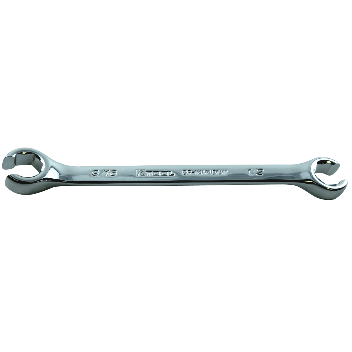 K Tool International Wrench Flare Nut 1/2 Inch x 9/16 Inch 5 Point