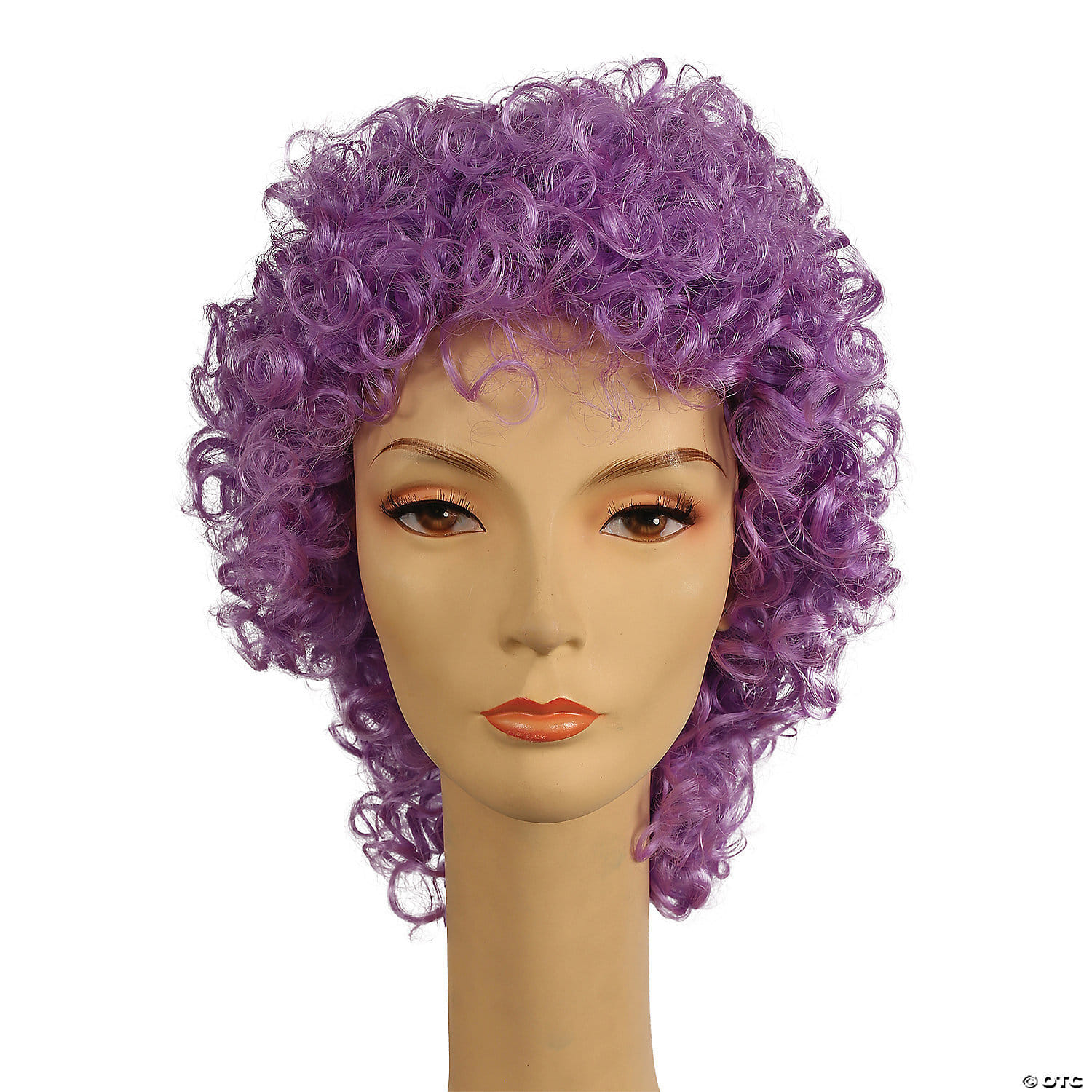 Long curly clown wig