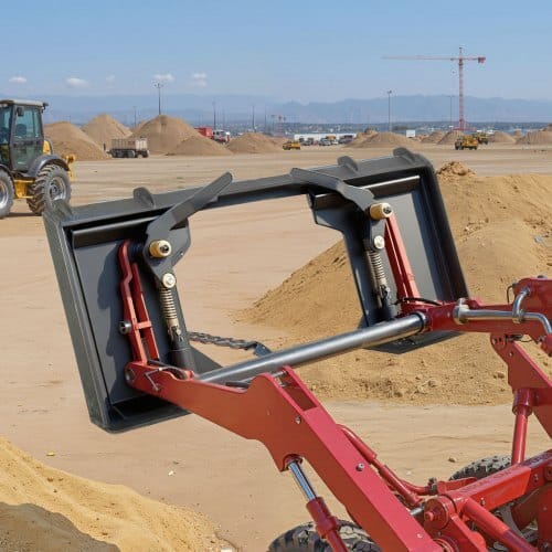 1/2 in Skid Steer Mount Plate, Universal Quick Attach Mount Plate, Cut Out Design, Easy to Bolt, 6000lbs Capacity, Heavy Duty Loader Plates Compatible with Kubota Bobcat Skid Steers & Tractors
