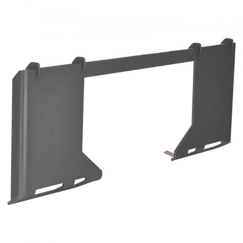 1/2 in Skid Steer Mount Plate, Universal Quick Attach Mount Plate, Cut Out Design, Easy to Bolt, 6000lbs Capacity, Heavy Duty Loader Plates Compatible with Kubota Bobcat Skid Steers & Tractors