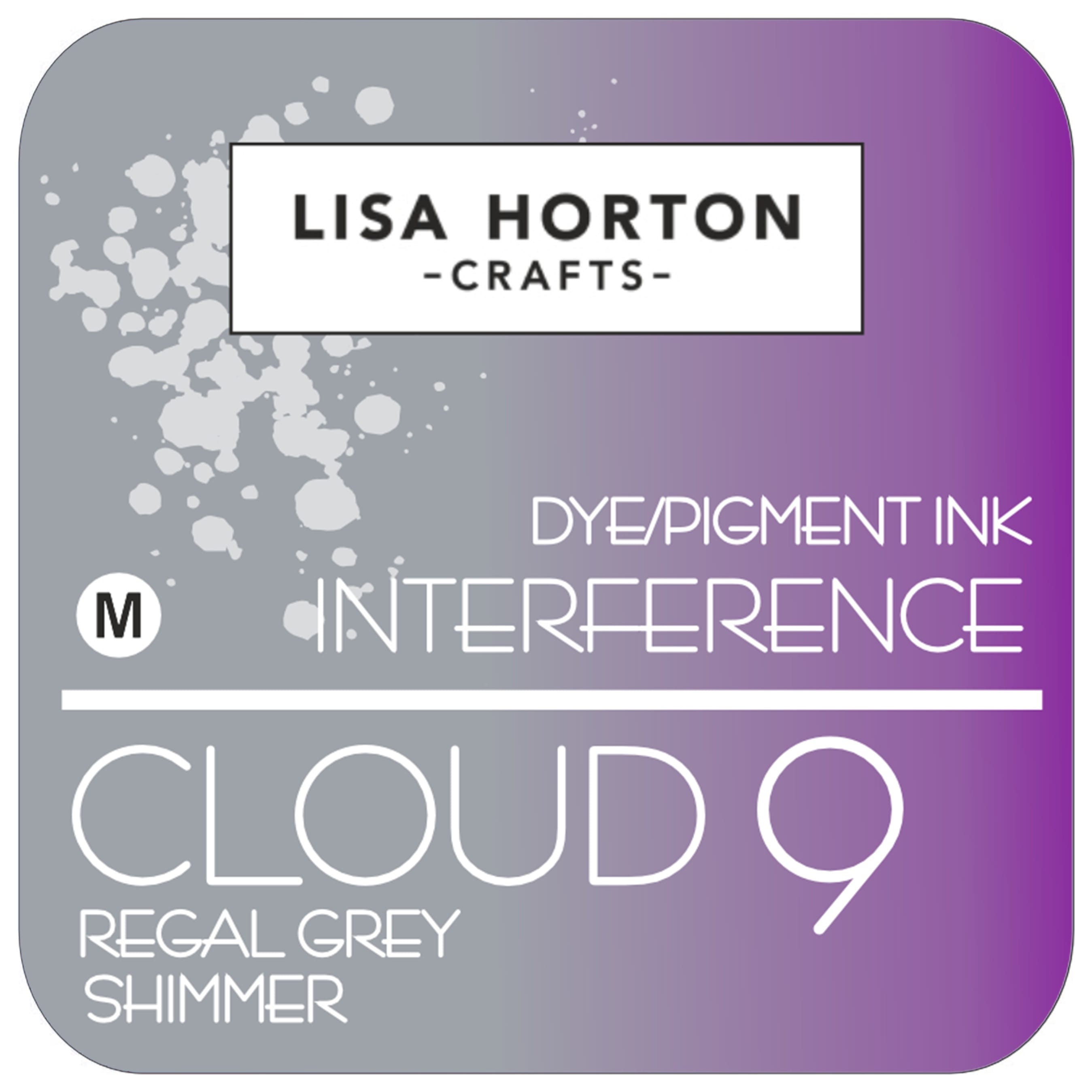 Lisa Horton Crafts Interference Ink Pad Regal Grey Shimmer Pack of 4