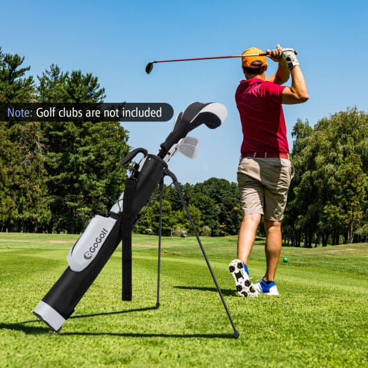 Golf Stand Bag Lightweight Golf Bag for The Driving Range-Gray - Color: Gray