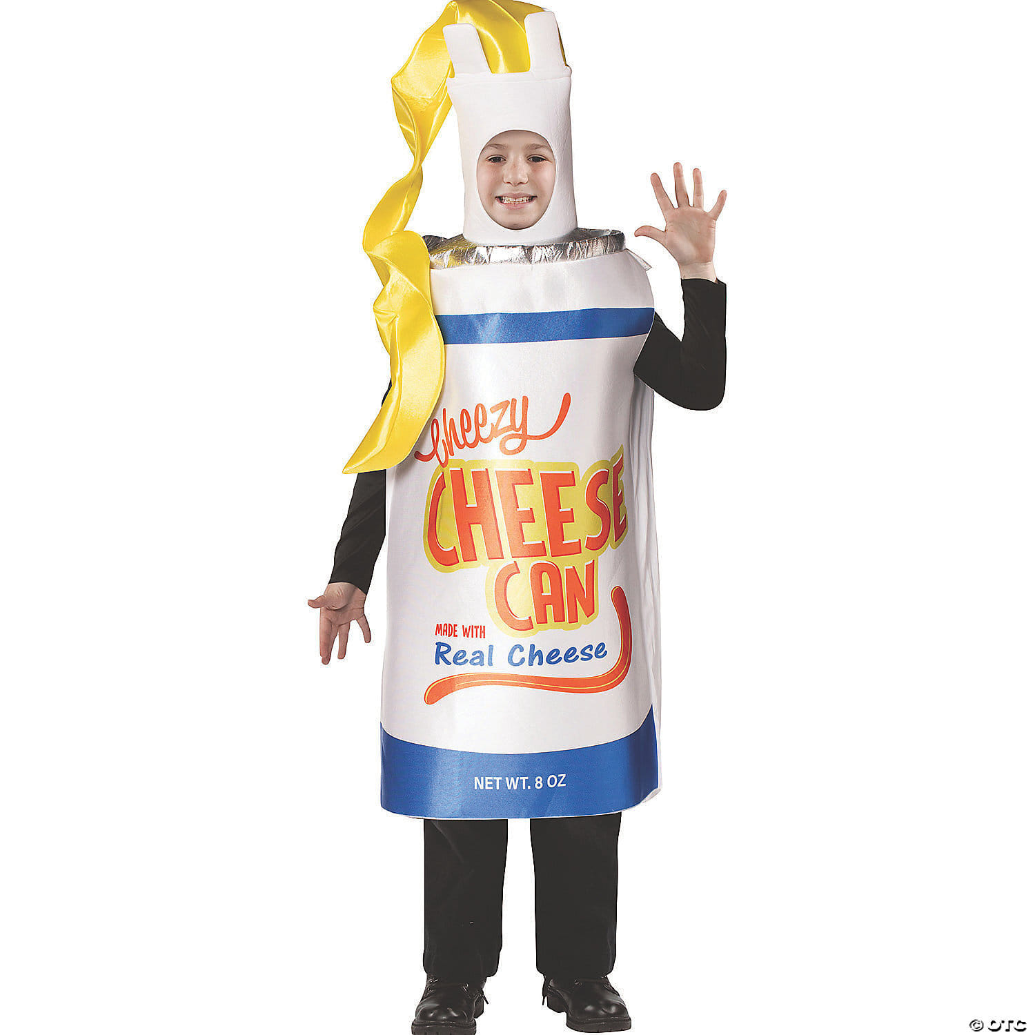 Cheezy cheese spray child costume