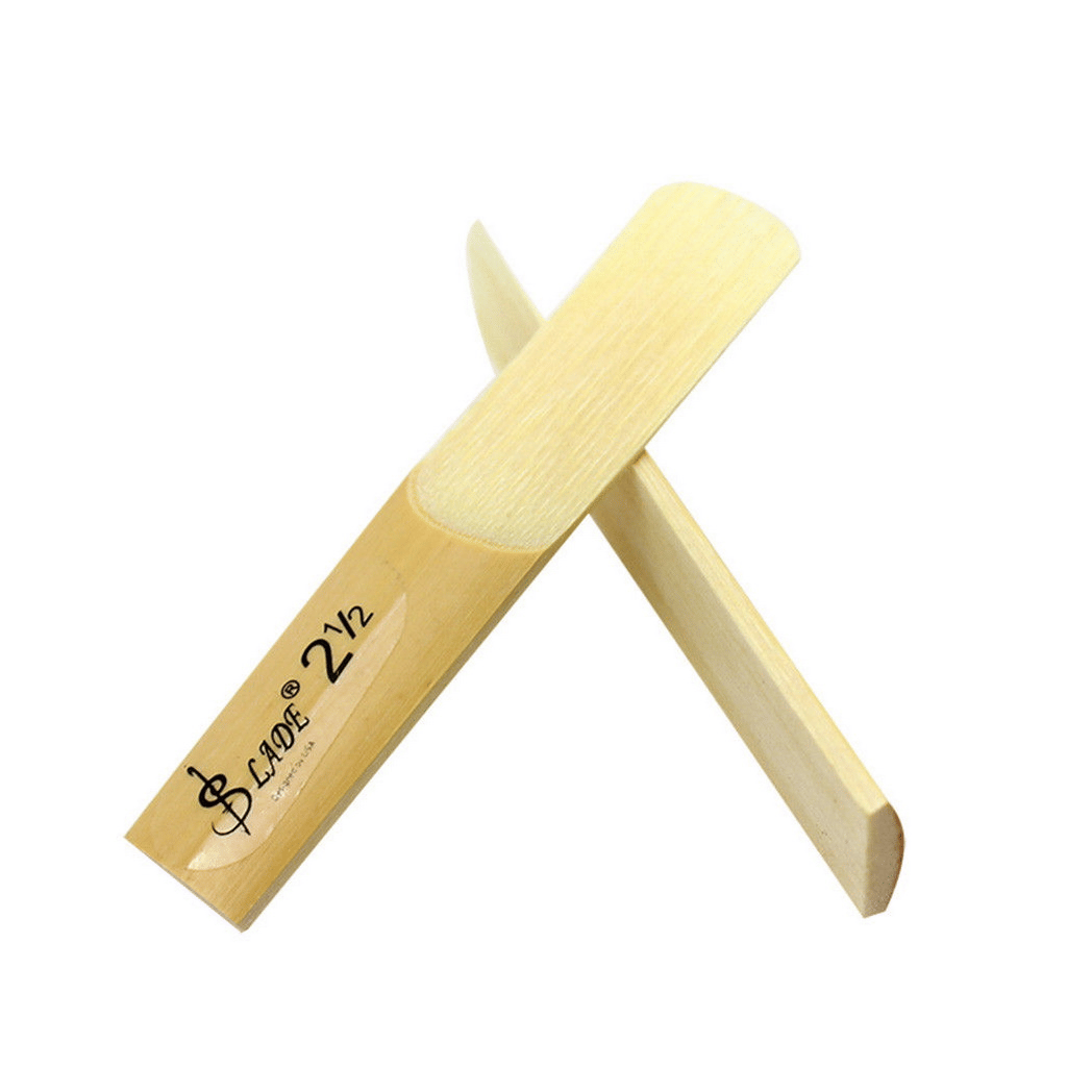 10pcs LADE E-Flat Alto Saxophone Reed with Transparent Case Strength 2.5