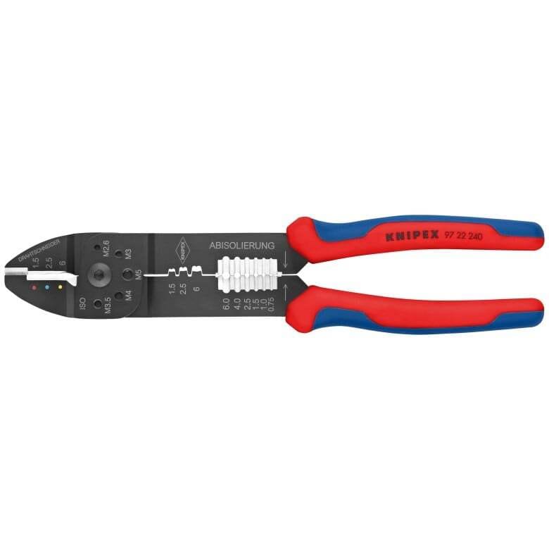 Knipex High Leverage Crimping Pliers/Wire Strippers (9-1/2")