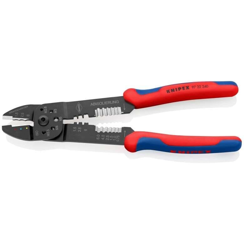 Knipex High Leverage Crimping Pliers/Wire Strippers (9-1/2")