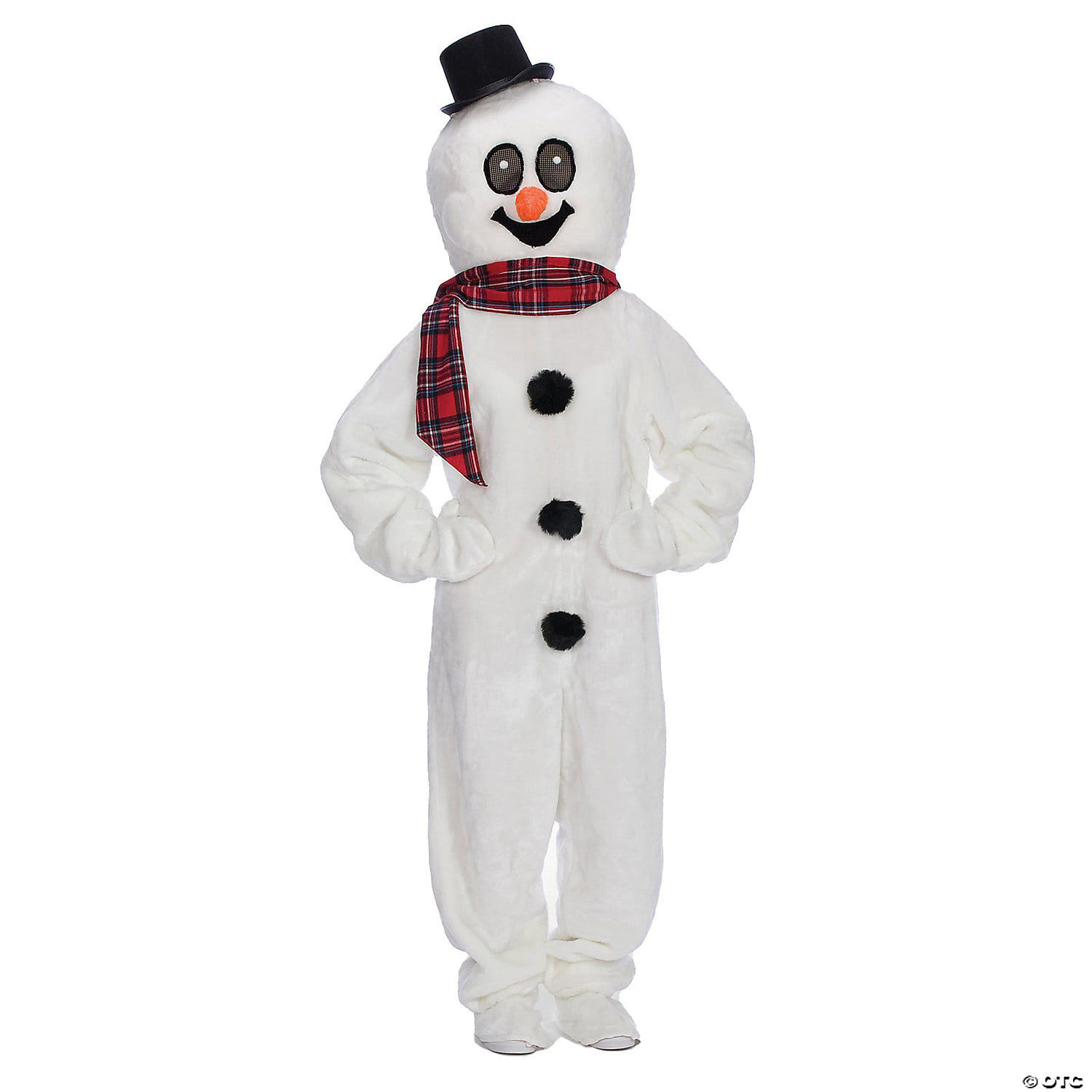 Adlt snowman head w/ hat md