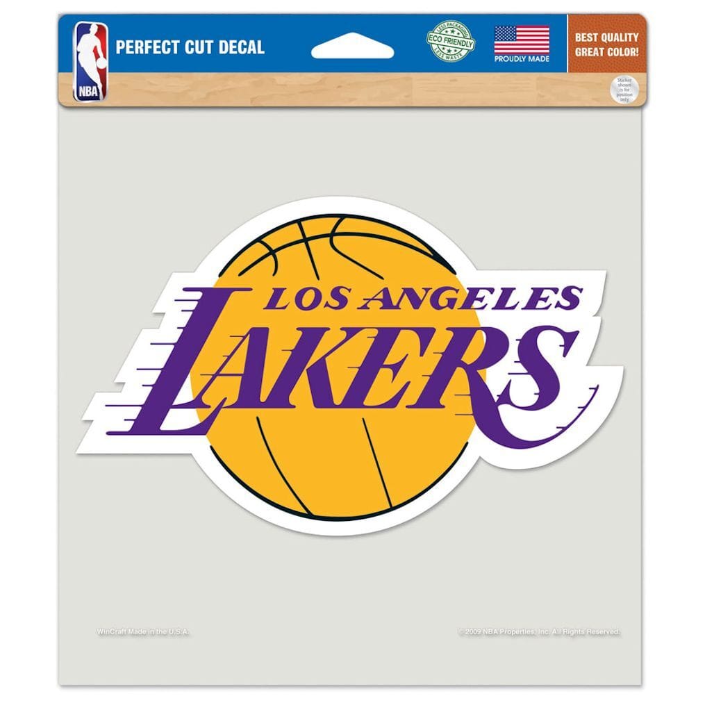 Los Angeles Lakers Decal 8x8 Perfect Cut Color