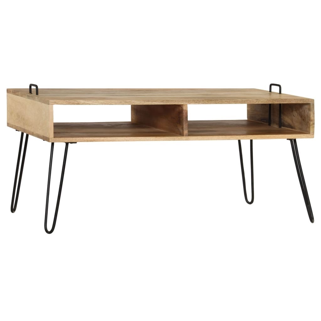 Coffee Table Solid Mango Wood 39.4"x23.6"x17.7"