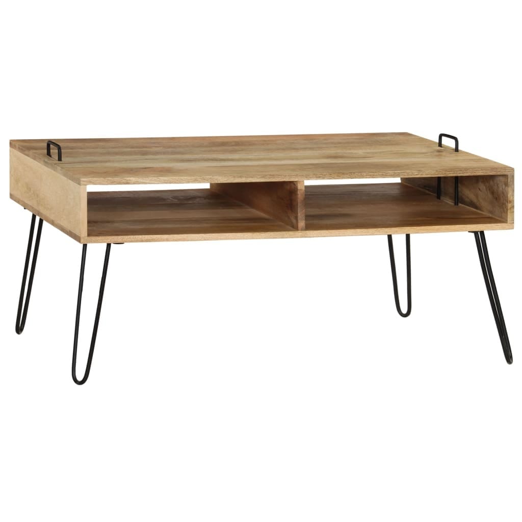 Coffee Table Solid Mango Wood 39.4"x23.6"x17.7"