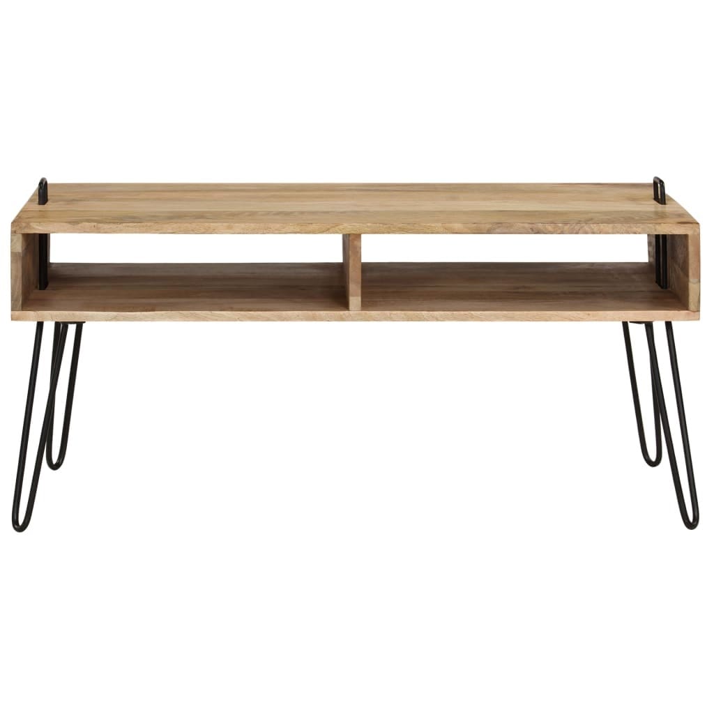 Coffee Table Solid Mango Wood 39.4"x23.6"x17.7"