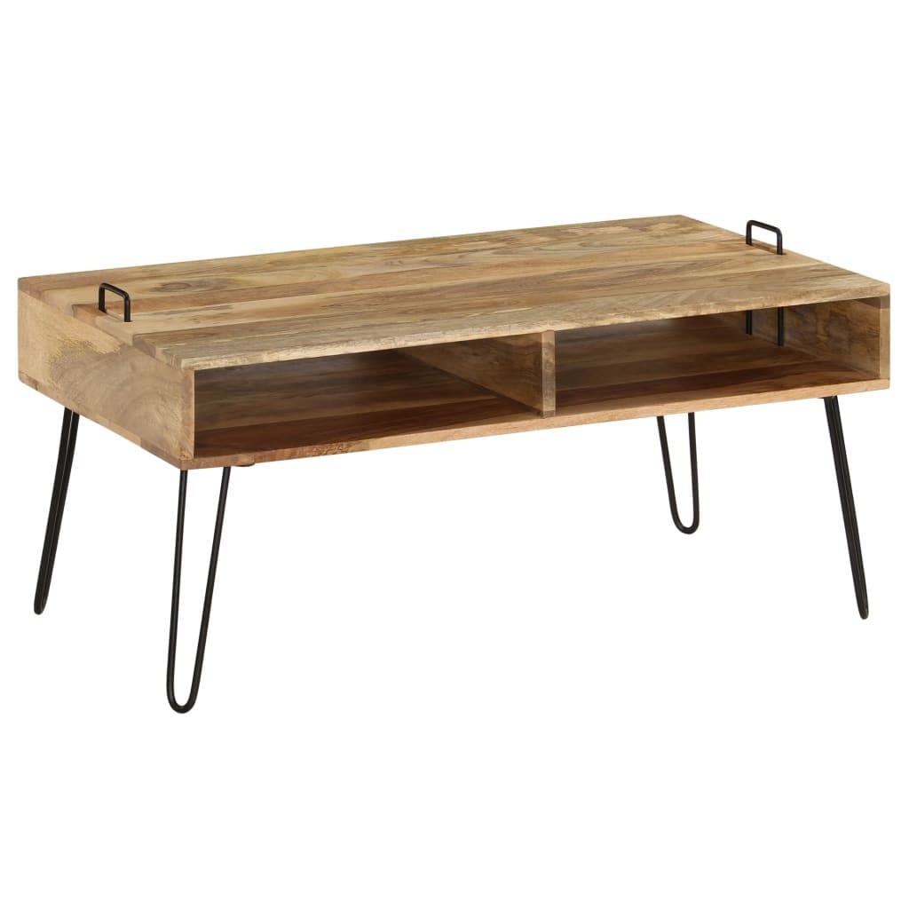 Coffee Table Solid Mango Wood 39.4"x23.6"x17.7"