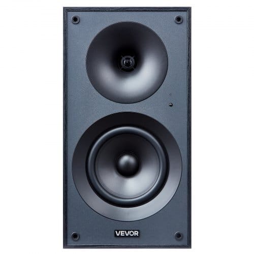 Powered Bookshelf Speakers, 25W x 2, Active Studio Monitor Speaker with 5.25 Inch Woofer, Bluetooth/RCA/Coaxial/Optical/USB/Subwoofer Connection, Wooden Enclosure, for Record Player Turntable PC