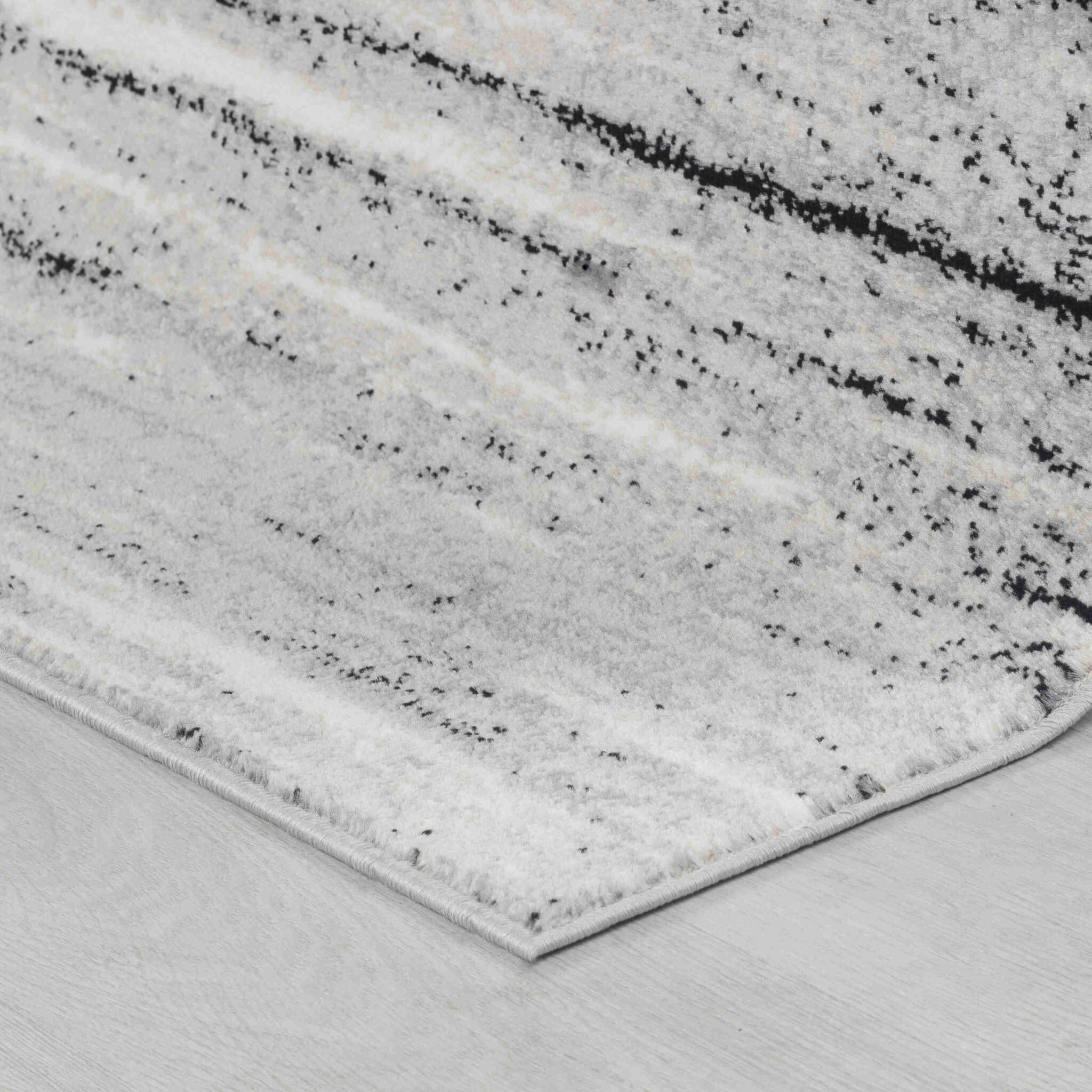 7' X 10' Grey Abstract Area Rug