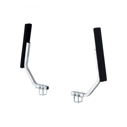 Boat Trailer Guides, 1.2 in Adjustable Width Trailers Guide, 2PCS High-Hardness Steel Trailer Guide-Ons with Thick Support Pads, Fits L-Beam, Box or C-Channel Bunk-Style Pontoon Trailers