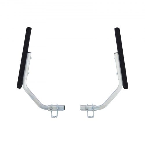 Boat Trailer Guides, 1.2 in Adjustable Width Trailers Guide, 2PCS High-Hardness Steel Trailer Guide-Ons with Thick Support Pads, Fits L-Beam, Box or C-Channel Bunk-Style Pontoon Trailers