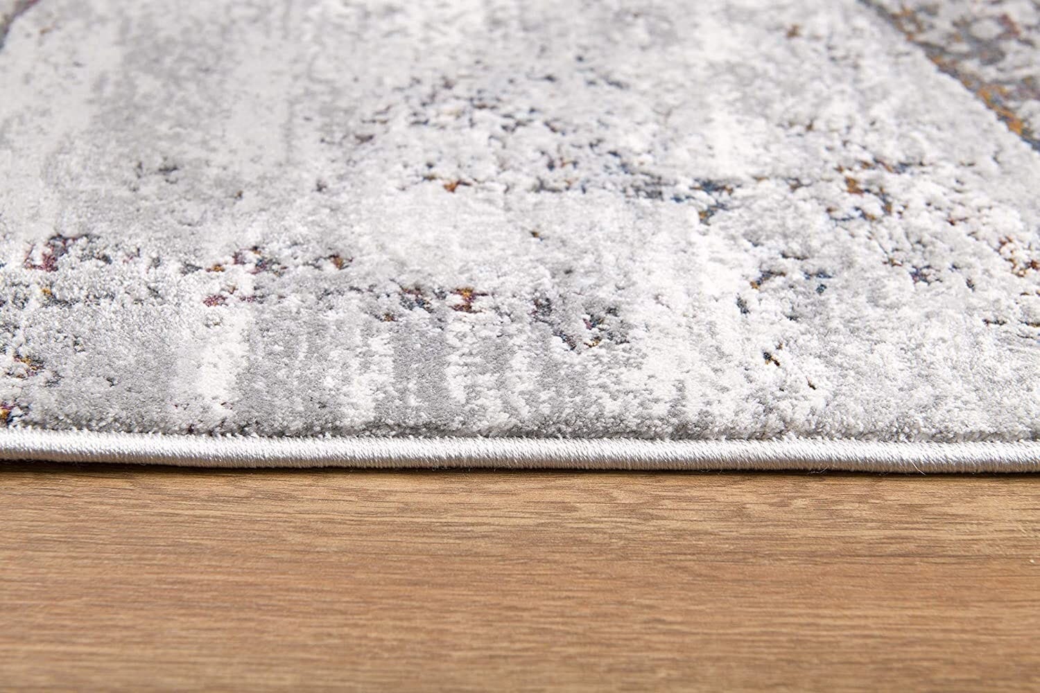 7' X 10' Gray And Brown Abstract Scraped Area Rug