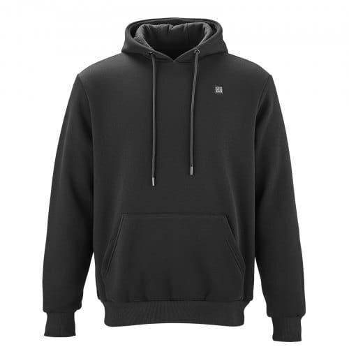 Heated Sweatshirt Hoodie for Men Women, Heated Jacket Unisex with 7.4V 16000mAh Rechargeable Power Bank Pack, 5 Heating Zones, 3 Temp Levels, 4-8H Warmth, for Winter Outdoor Camping, Black, XXL Size