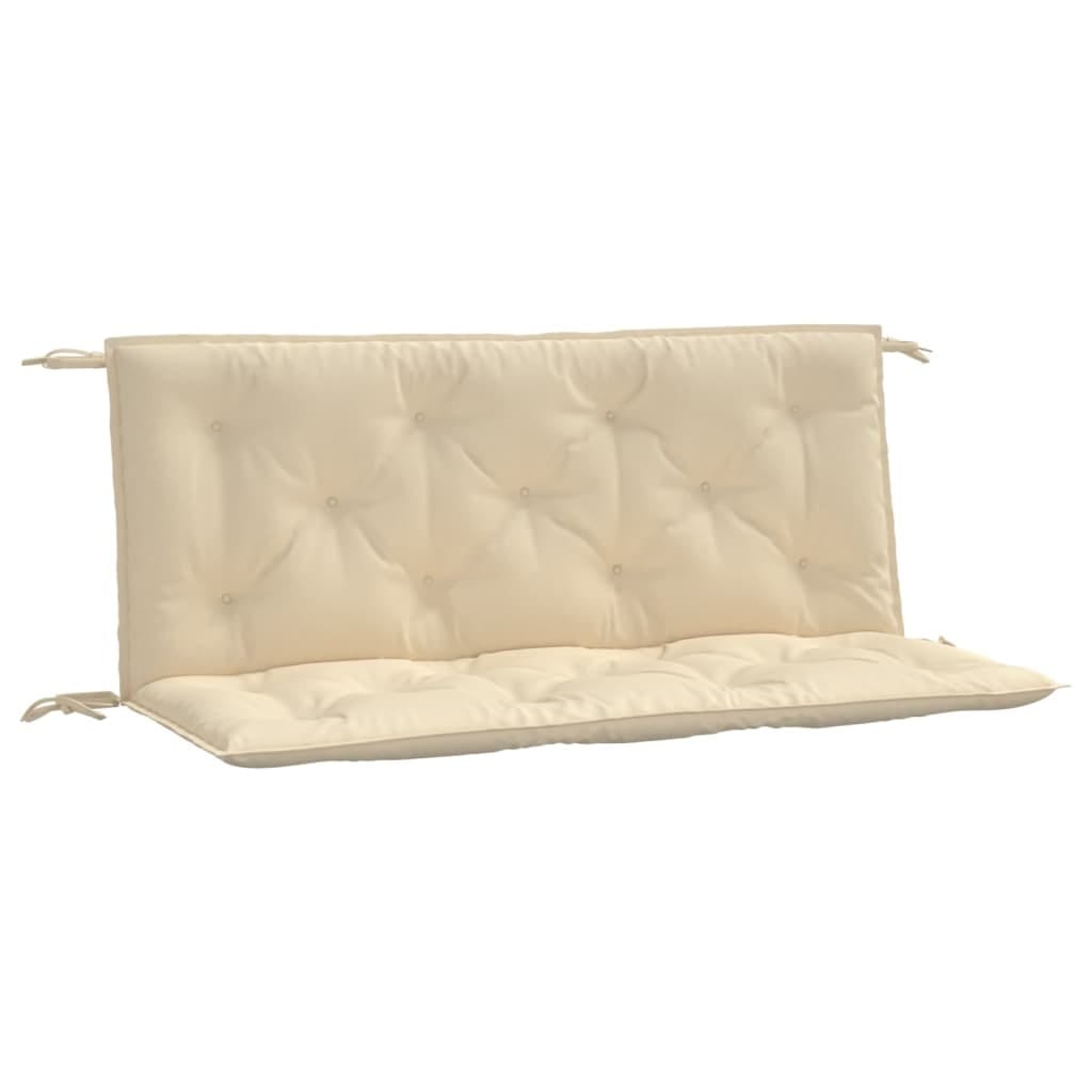 Garden Bench Cushion Beige 47.2"x(19.7"+19.7")x2.8" Oxford Fabric