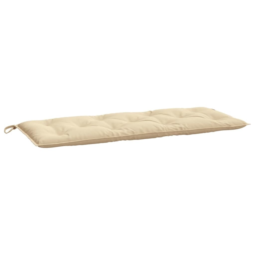 Garden Bench Cushion Beige 47.2"x(19.7"+19.7")x2.8" Oxford Fabric