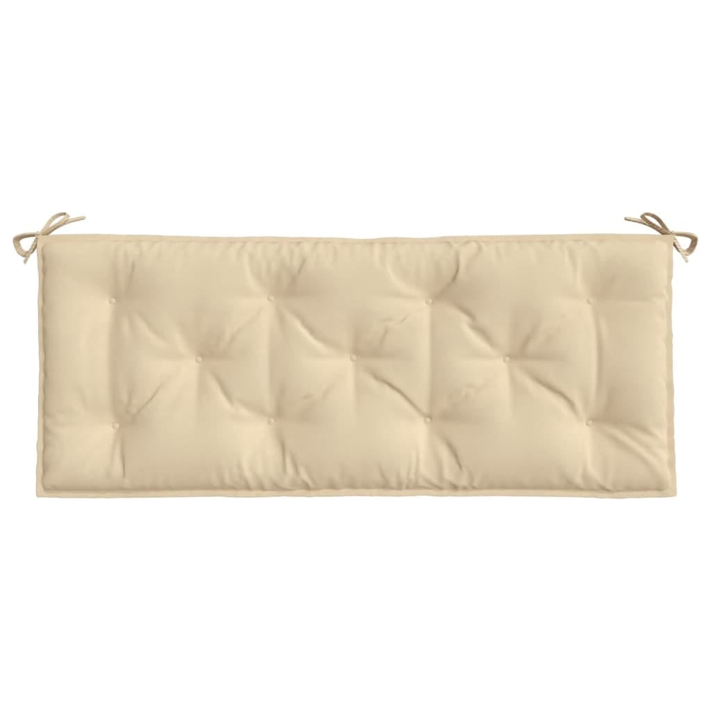 Garden Bench Cushion Beige 47.2"x(19.7"+19.7")x2.8" Oxford Fabric