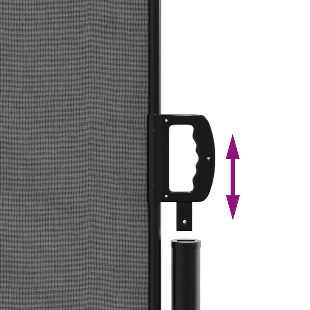 Retractable Side Awning Anthracite 63"x472.4"