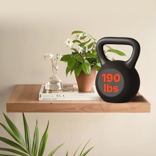 Floating Shelf Bracket 1 Pack, 190 lbs/86 kg Weight Capacity, 34x6.2x1.5 inch / 863.6x157.4x38.1 mm, Heavy Duty Hidden Shelf Brackets Support, Wall Mounting Invisible Floating Shelves Bracket