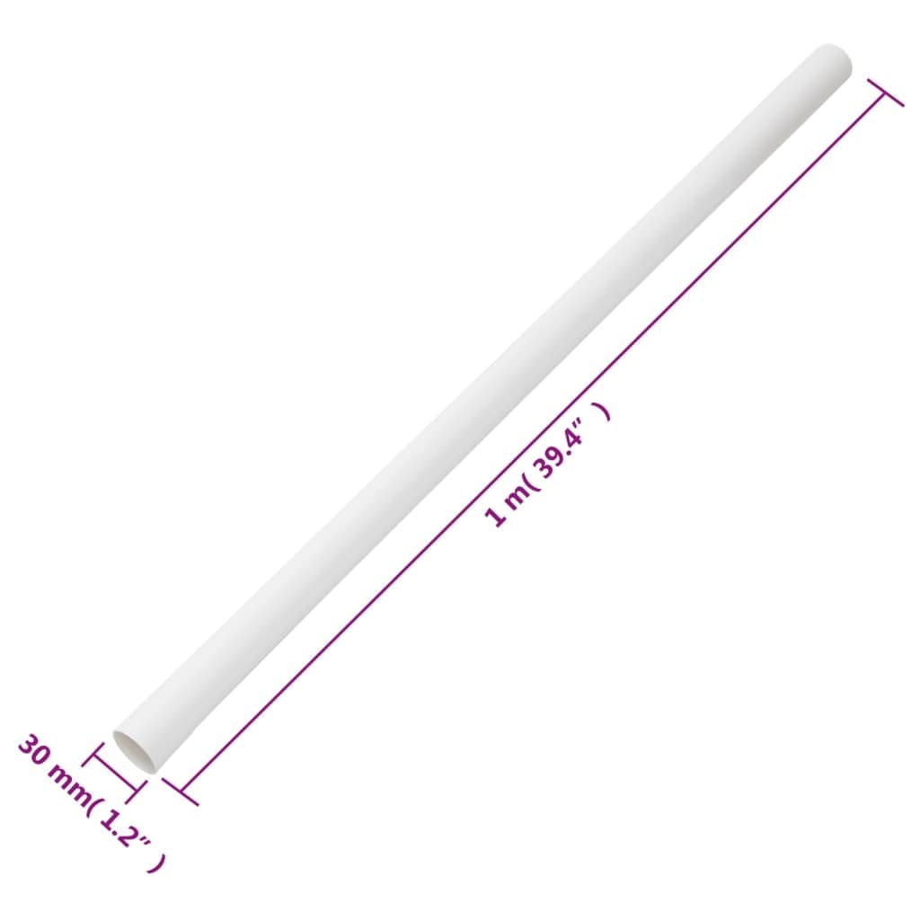 Cable Trunkings with Clips Ø1.2" 32.8' PVC
