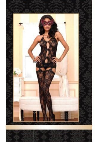 Sexy Black Full Lace Body Stockings