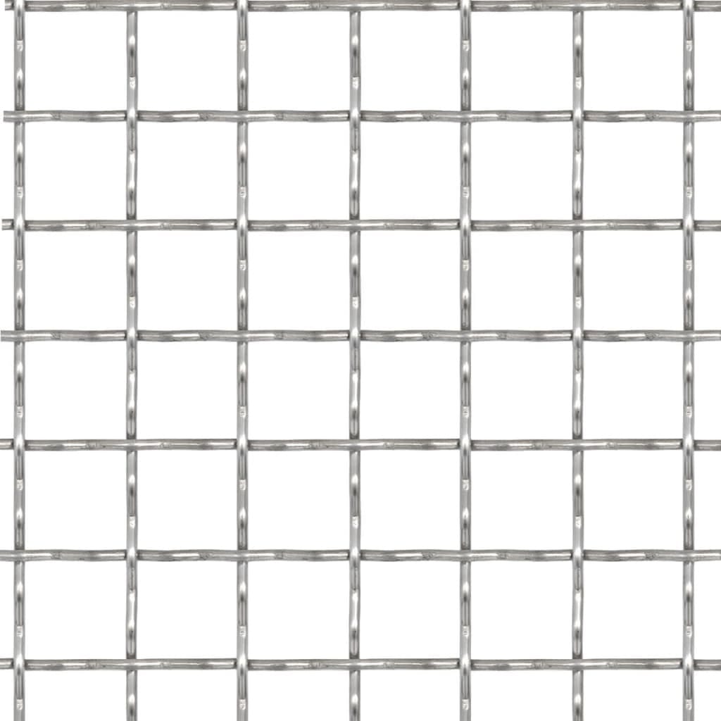 Crimped Garden Wire Fence Stainless Steel 19.7"x19.7" 1.2"x1.2"x0.1"