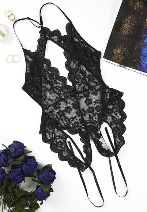 Criss-Cross Lace Teddy