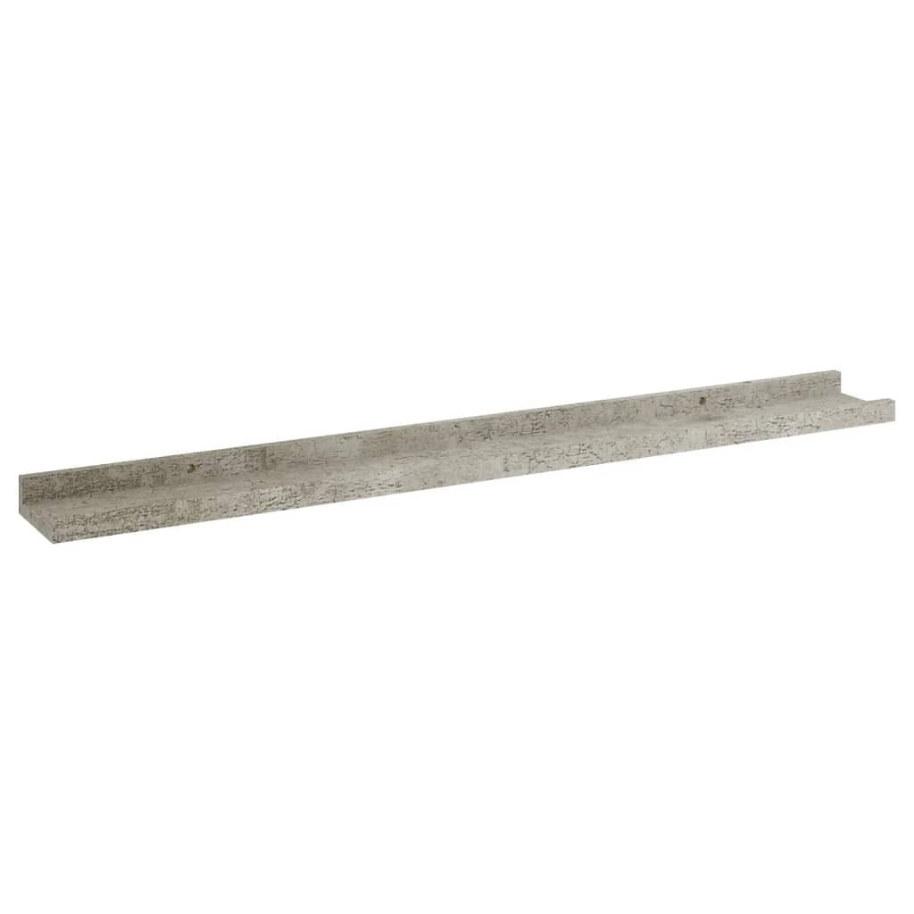 Wall Shelves 4 pcs Concrete Gray 31.5"x3.5"x1.2"