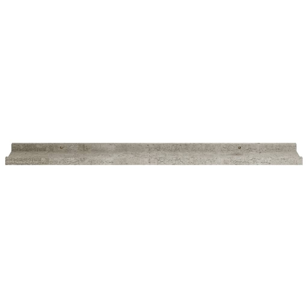Wall Shelves 4 pcs Concrete Gray 31.5"x3.5"x1.2"