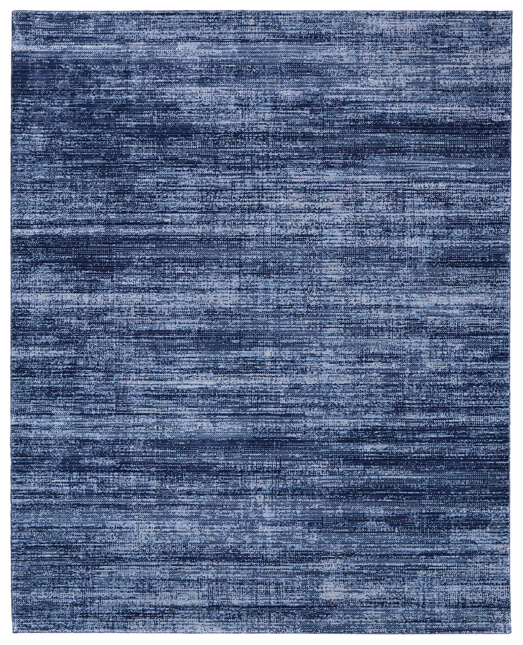 2' X 3' Blue and Gray Power Loom Area Rug