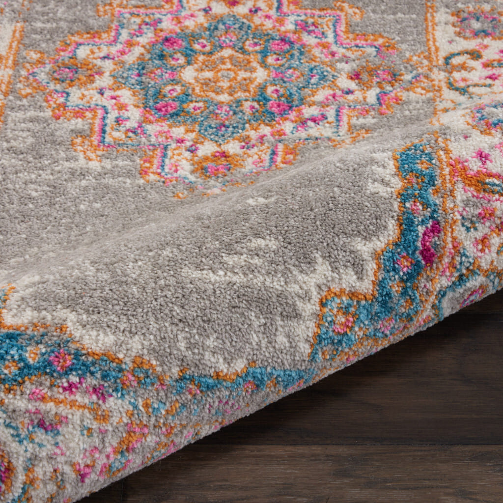 12' X 15' Blue Moroccan Power Loom Distressed Area Rug