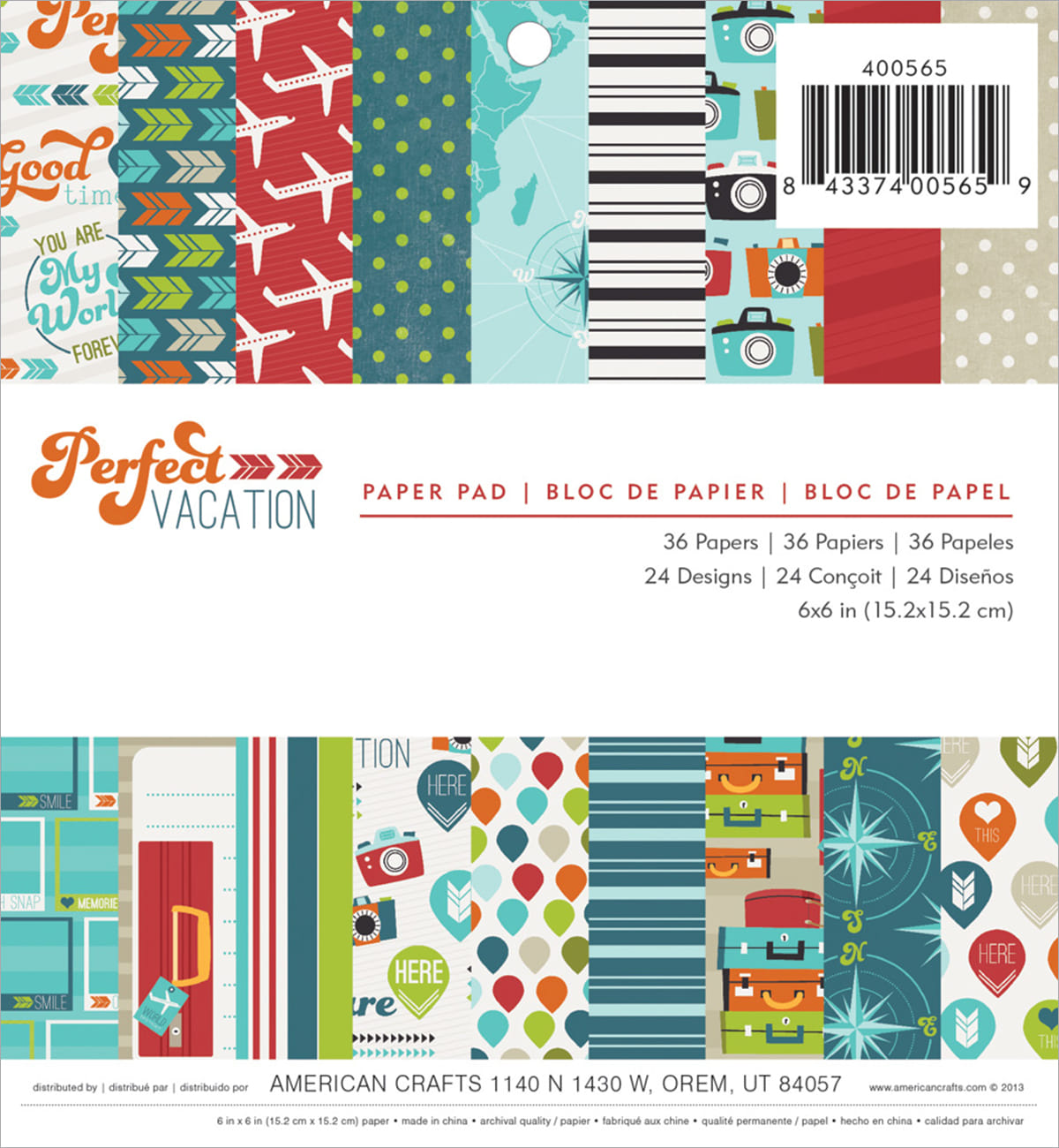 Imaginisce Perfect Vacation 6X6 Paper Pad