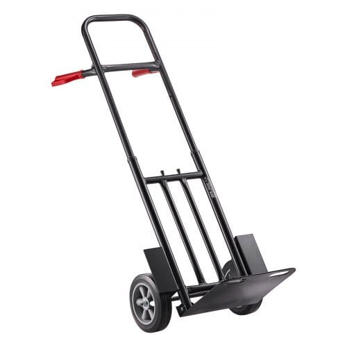 Hand Truck, 600 lbs Load Capacity, Heavy-Duty Hand Truck Dolly with Wheels & Telescoping Handle, Portable Trolley Dolly with Tie-down Strap for Moving Home, Office, Warehouse, Supermarket