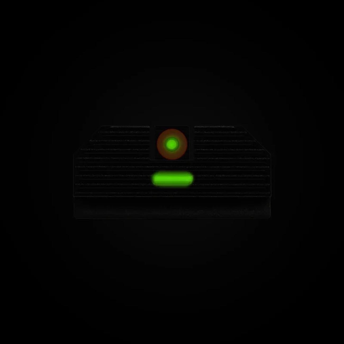 Night Fision Costa Ludus Night Sight Set Glock 42/43/43x/43x MOS Orange Front Ring/Rear Green Bar