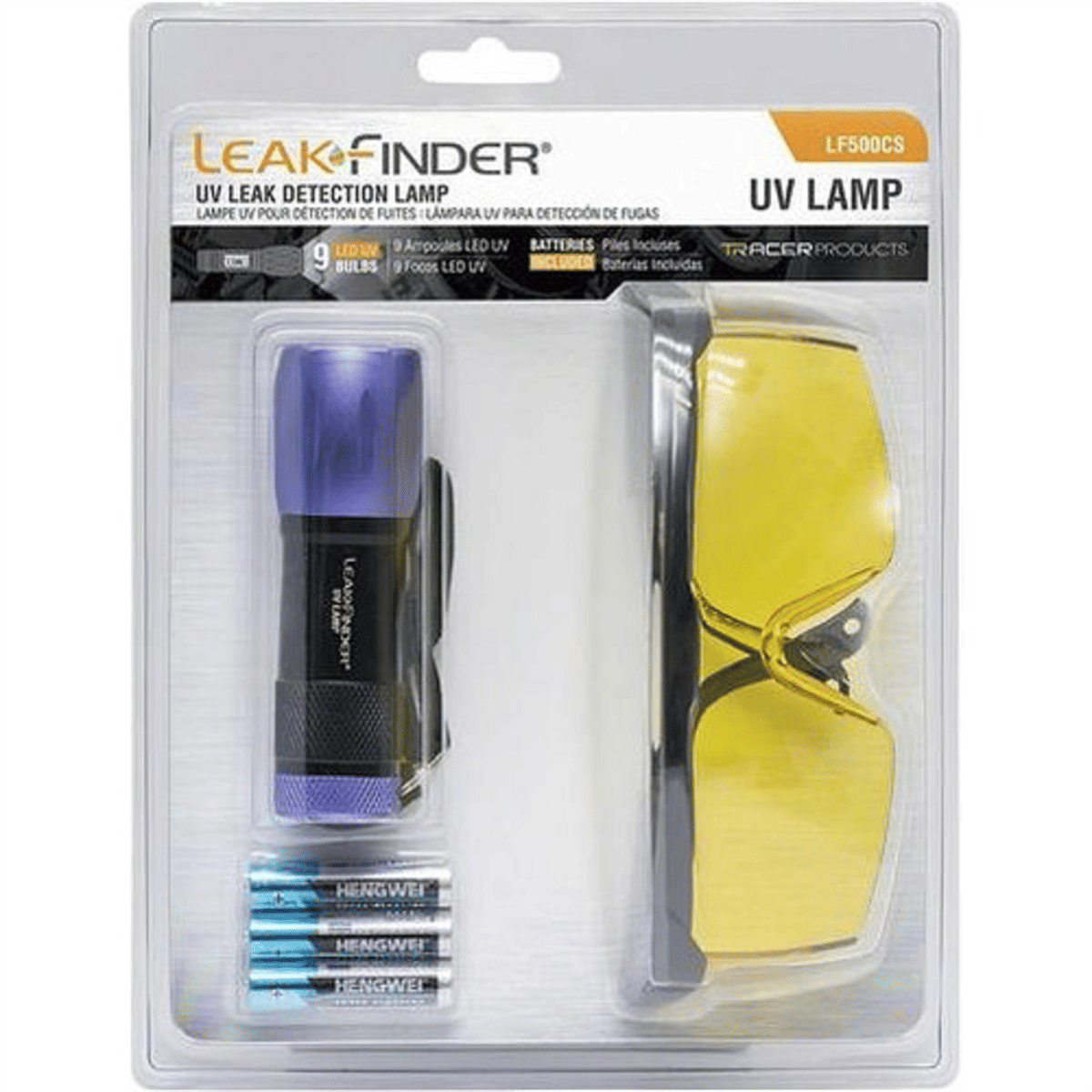 Tracer Products LeakFinder UV Lamp with three AAA batteries